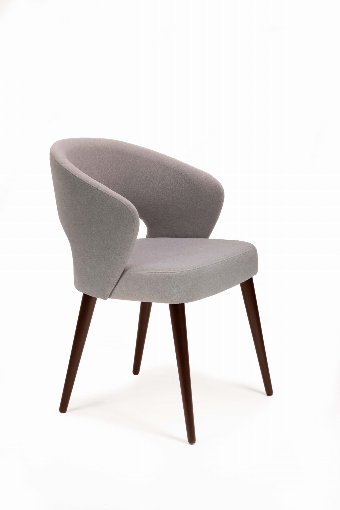 Mirek 6 krzesło tapicerowane tkanina do wyboru nogi  ciemny orzech