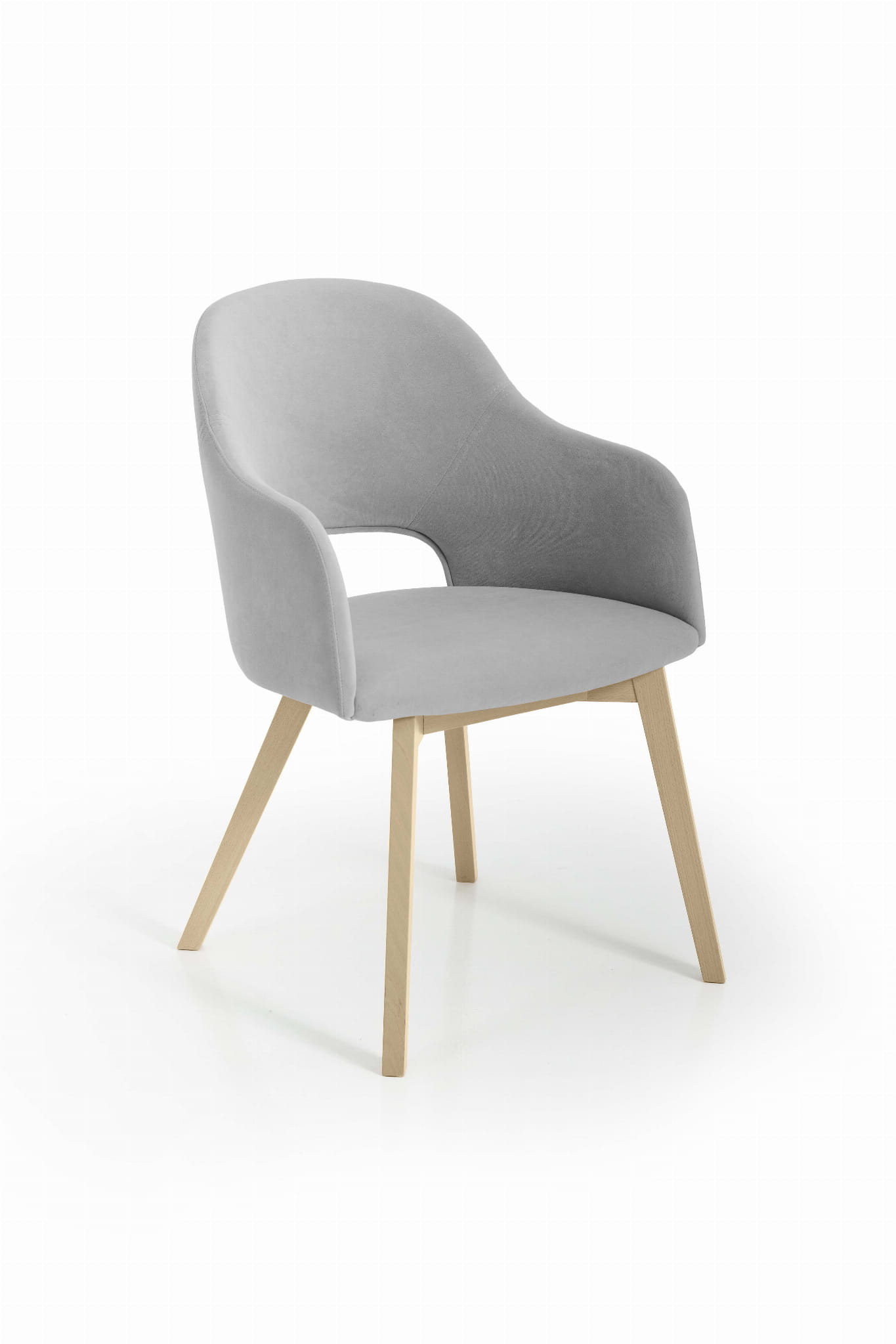 Luka 2 krzesło tapicerowane tkanina do wyboru dąb sonoma